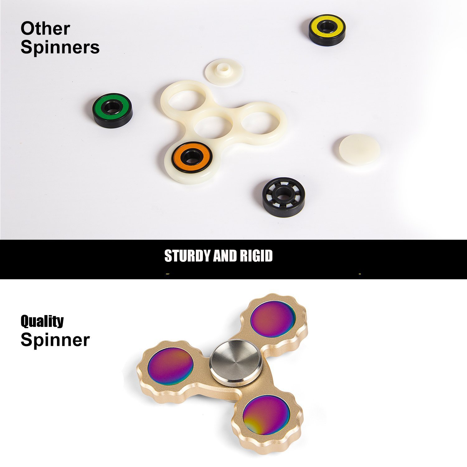 Fidget Spinner High Speed Solid Metal Spinning Toys 3D Focus EDC Premium Product