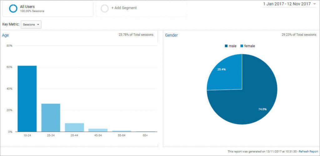 Google Analytics audience