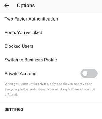 switch to business account instagram