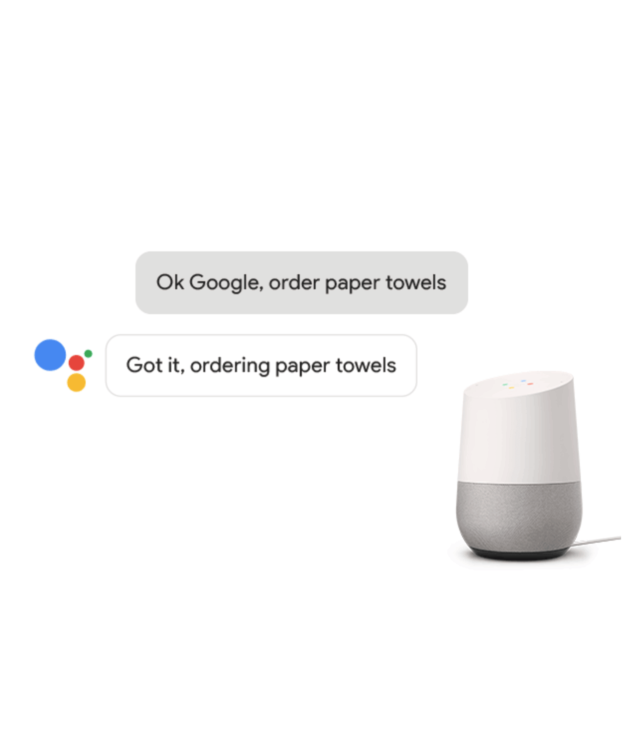 google home voice commerce device