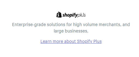 shopify plus plan
