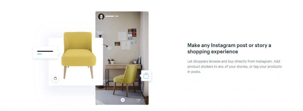 shopify instagram features